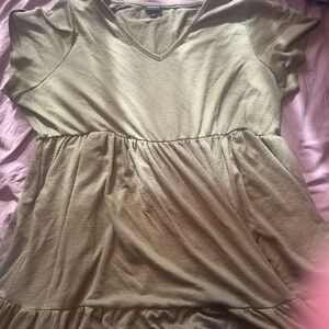 Torrid olive green dress size 4